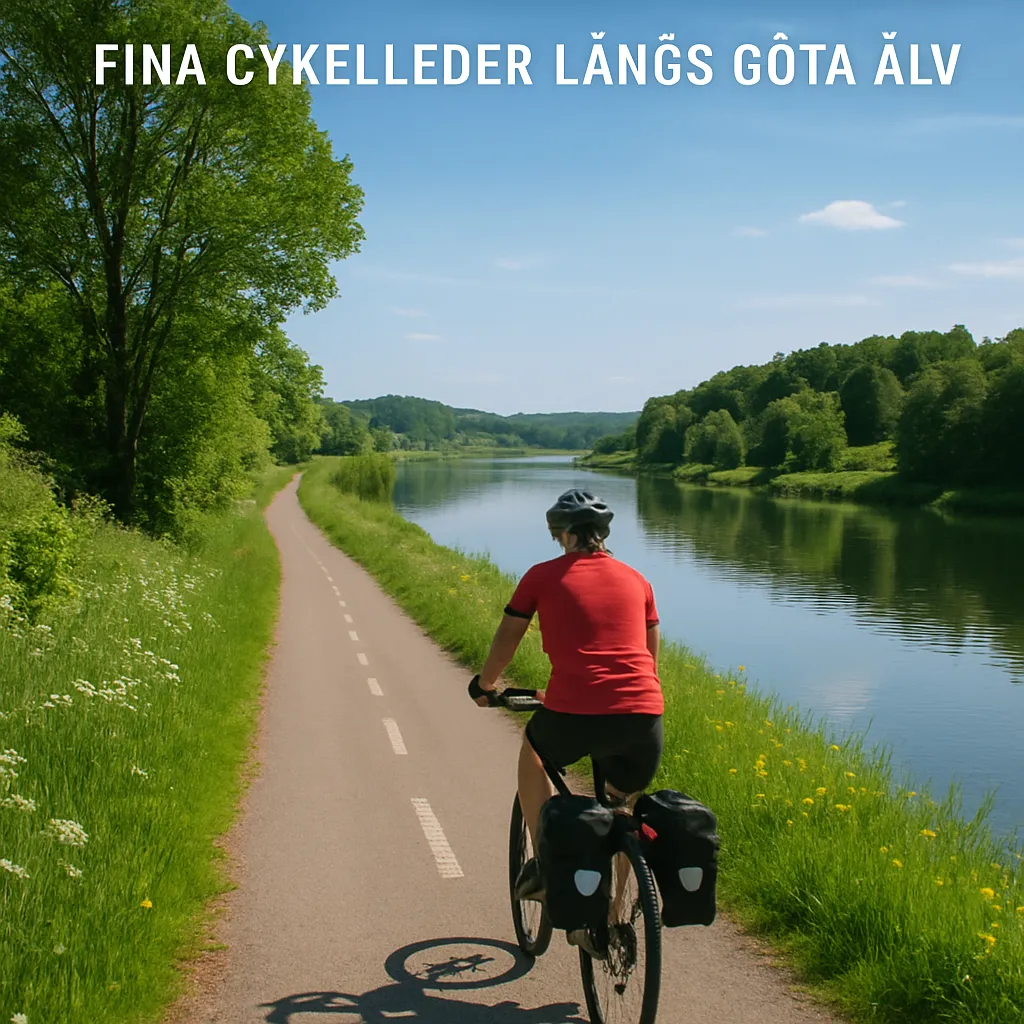 Cykelsemester kring Lödöse – fina cykelleder längs Göta älv
