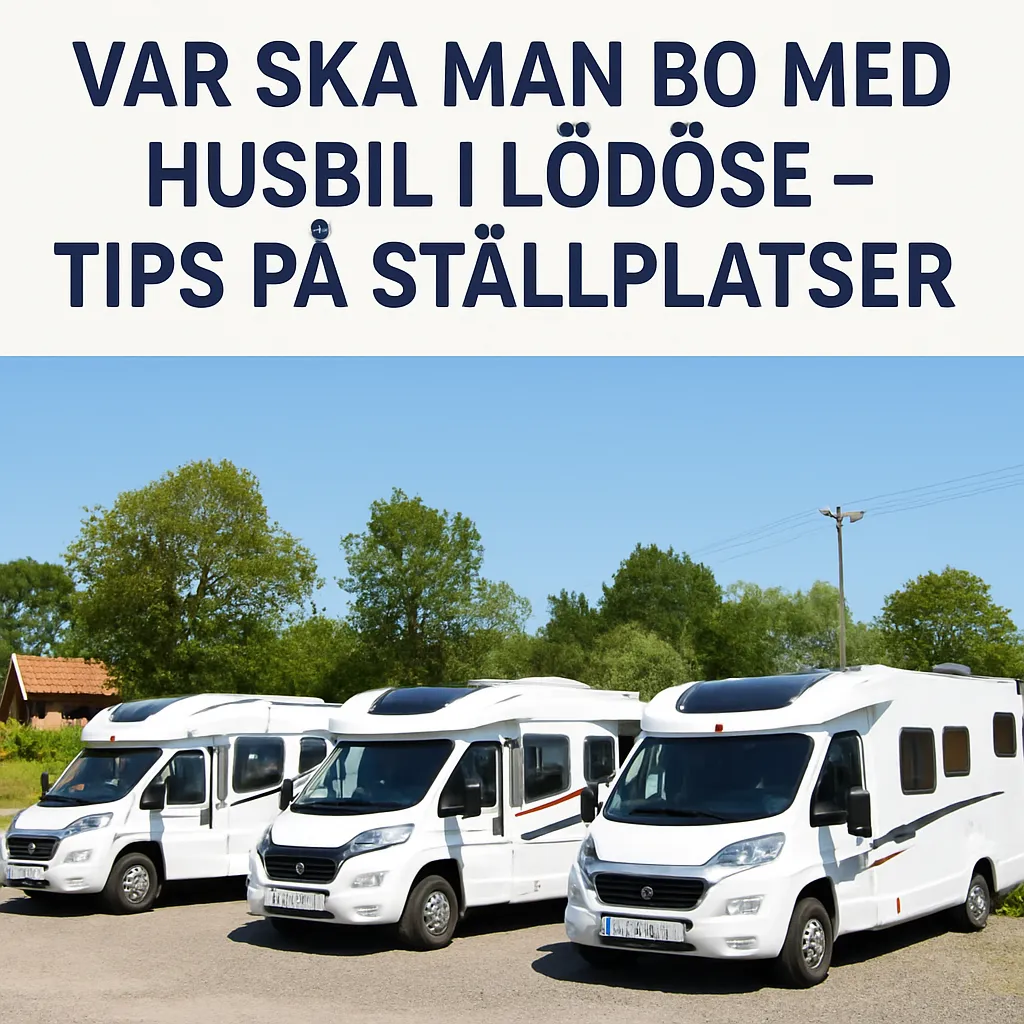 Var ska man bo med husbil i Lödöse – tips på ställplatser