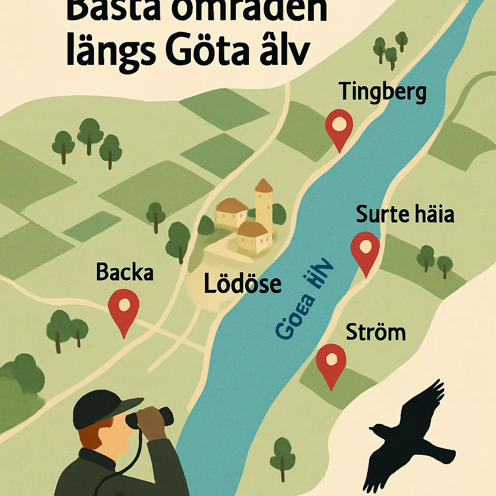 Fågelskådning i Lödöse – bästa områden längs Göta älv