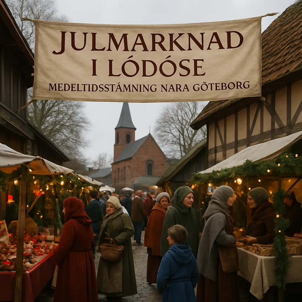 Julmarknad i Lödöse – medeltidsstämning nära Göteborg
